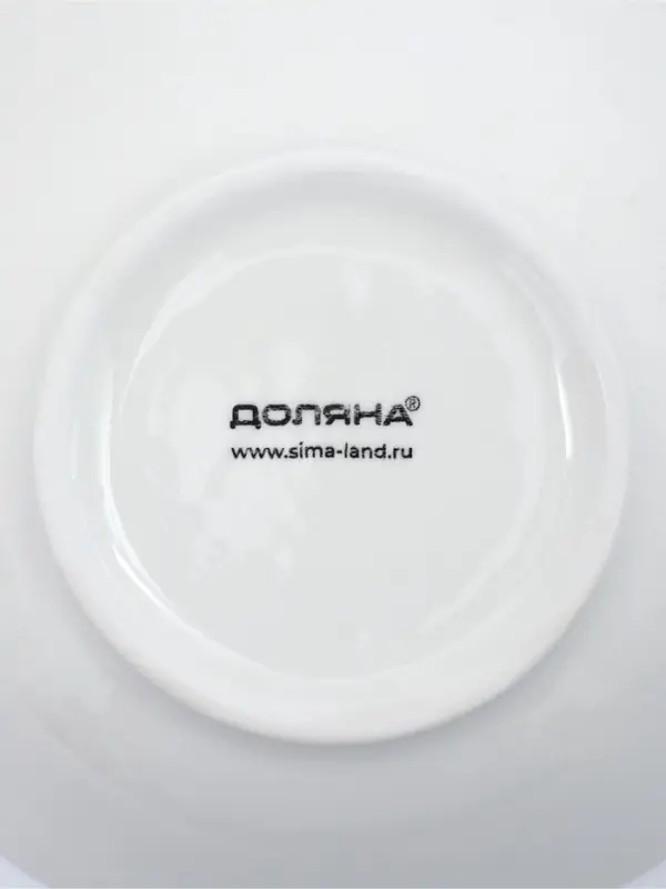 Тарелки глубокие Доляна White Label, набор 4 шт., 15&times;5 см, фарфор, белые