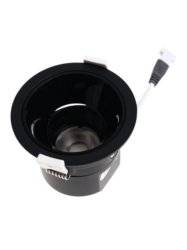 Светильник светодиодный встраиваемый, поворотный, 6Вт, 6500К, с драйвером, D75, черный Светильник светодиодный встраиваемый, поворотный, 6Вт, 6500К, с драйвером, D75, черный