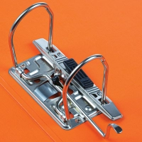 Папка-регистратор Комус Стандарт 75мм&nbsp; оранжевая, ПБП2, карм.кор., мет.уг