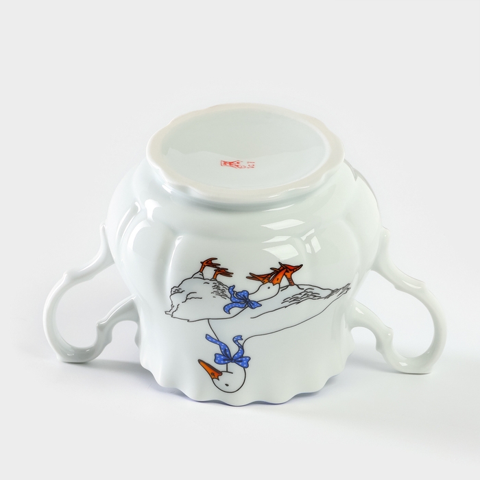 Сахарница фарфоровая «Гуси», 550 мл Сахарница фарфоровая «Гуси», 550 мл