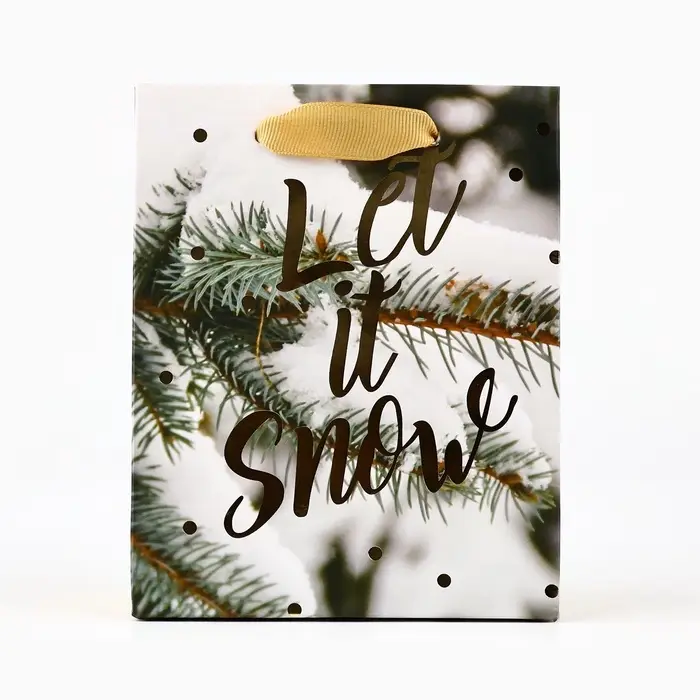 Пакет подарочный новогодний ламинированный «Зимний лес», S 5.5 см х 15 см х 12 см Пакет подарочный новогодний ламинированный «Зимний лес», S 5.5 см х 15 см х 12 см