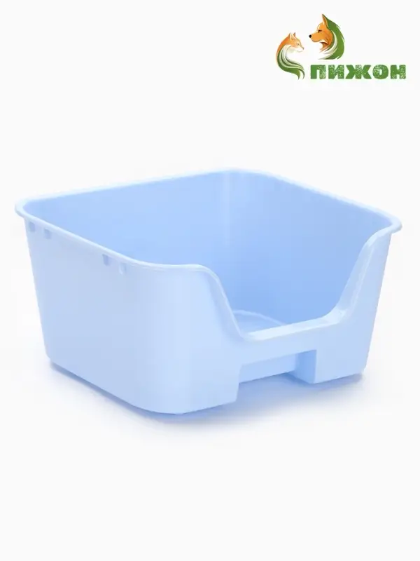 Туалет открытый &laquo;Пижон&raquo;, с боковым входом, 30&times;30&times;15 см, голубой
