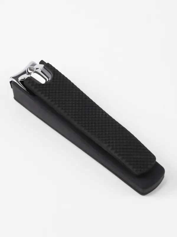 Кусачки книпсер педикюрные, силиконовая ручка, 8.2&times;2 см, чёрные