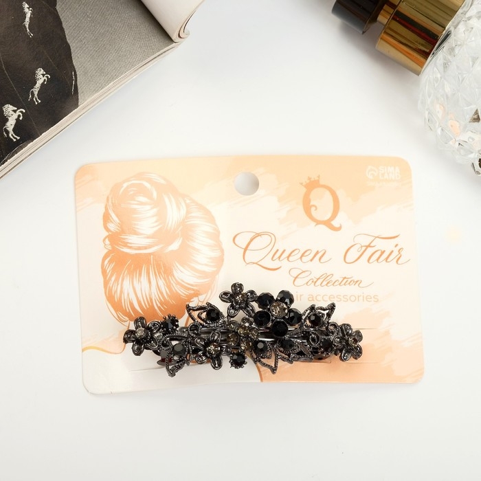 Заколка-автомат для волос Заколка-автомат для волос "Грациозо" цветы, 7 см