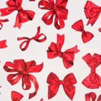 Бумага упаковочная глянцевая «Банты», 50 х 70 см Бумага упаковочная глянцевая «Банты», 50 х 70 см