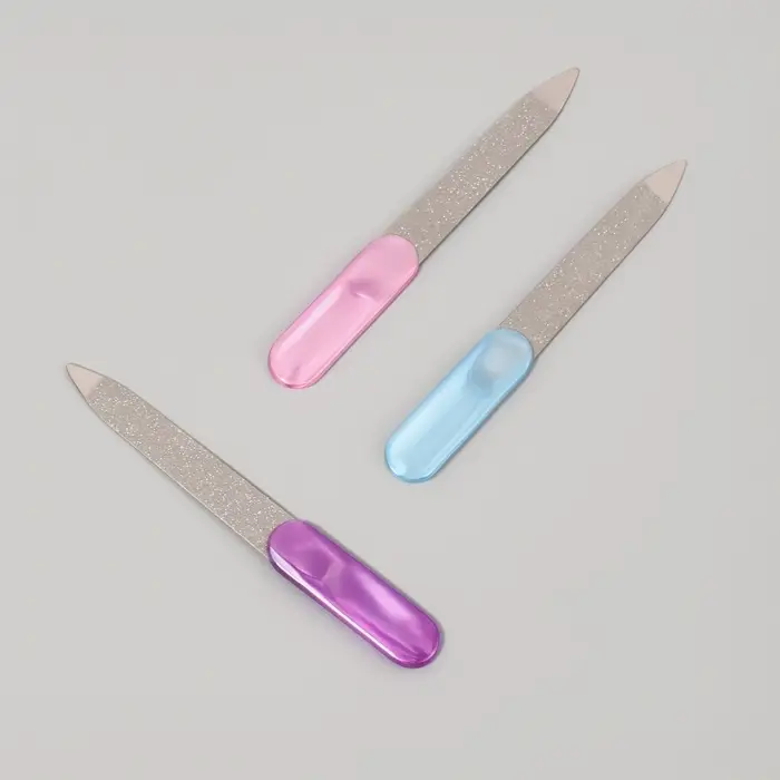 Пилка металлическая для ногтей, 9 см, МИКС