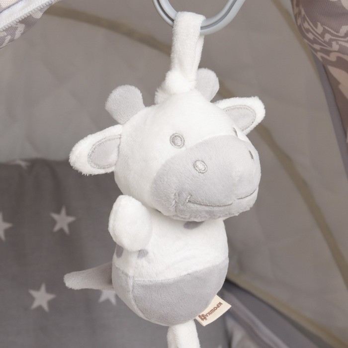 Подвеска с вибрацией «Коровка», прорезыватель, на кроватку, коляску, Крошка Я Подвеска с вибрацией «Коровка», прорезыватель, на кроватку, коляску, Крошка Я