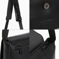 Сумка женская мессенджер на магните, 28&times;6&times;18 см, чёрный