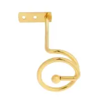 Крючок - держатель для штор на стену CAPPIO KS044, металлический, цвет золото, 2 шт Крючок - держатель для штор на стену CAPPIO KS044, металлический, цвет золото, 2 шт