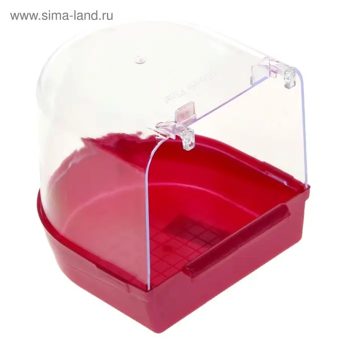 Купалка для птиц, 145&times;136&times;140 мм, пластик, цвет МИКС