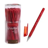 Ручка шариковая BrunoVisconti. EasyWrite. Red, красный стержень, узел 0.5 мм, резиновый упор, матовый корпус