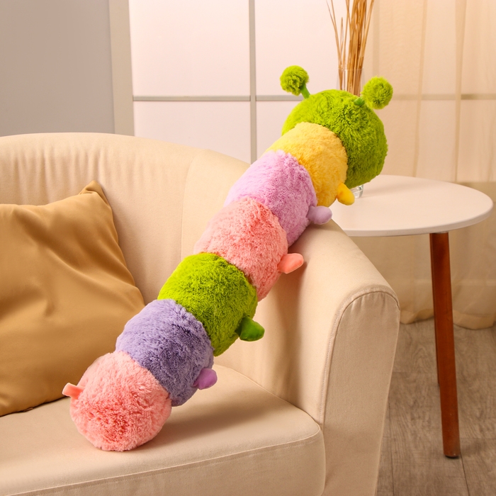 Мягкая игрушка «Гусеница», 75 см, разноцветная Мягкая игрушка «Гусеница», 75 см, разноцветная