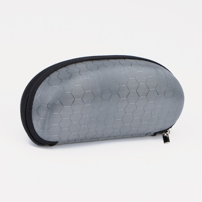 Футляр для очков на молнии, длина 16 см, цвет серый Футляр для очков на молнии, длина 16 см, цвет серый