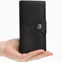 Портмоне мужское &laquo;Кайс&raquo;, на магните, отдел для карт, монет, чёрное