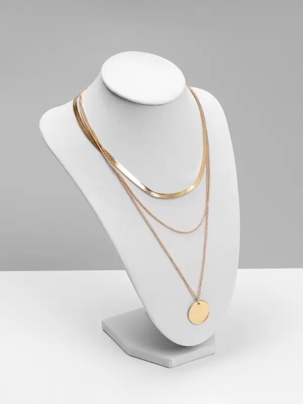 Бюст для украшений QF, 17&times;11&times;25 см, белый