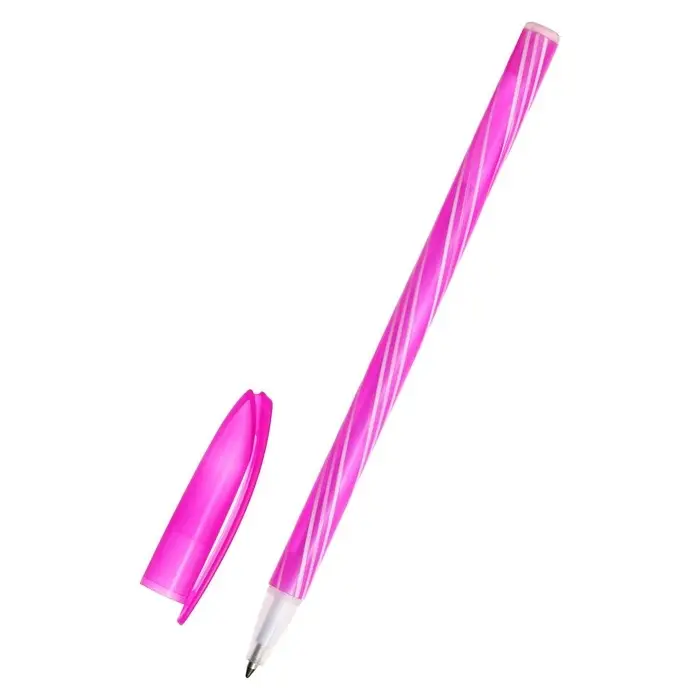 Набор ручек шариковых, 0.5 мм, 4 штуки Набор ручек шариковых, 0.5 мм, 4 штуки "Спираль", стержень синий, флуоресцентный корпус, МИКС