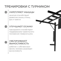 Турник-брусья &laquo;Профи&raquo;, с переворотом, цвет белый