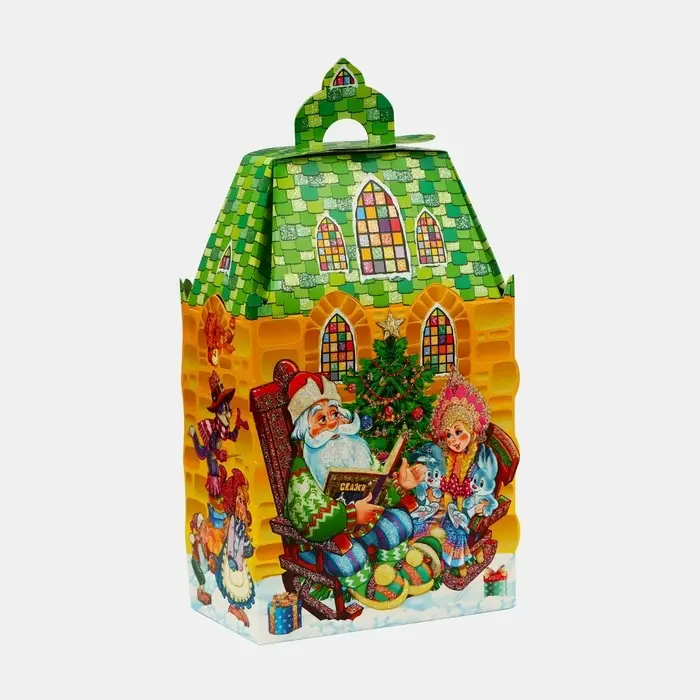 Подарочная коробка новогодняя Замок малый Время сказок 14.6×8.2×32 см Подарочная коробка новогодняя Замок малый Время сказок 14.6×8.2×32 см