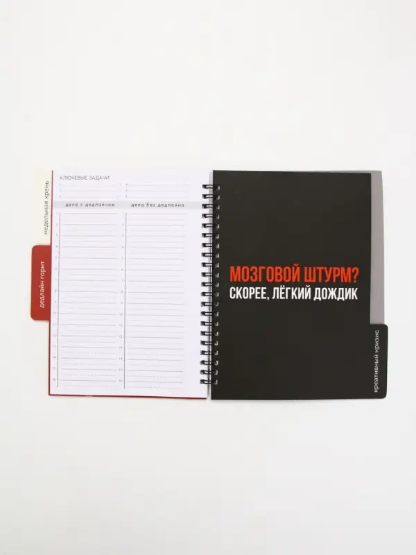 Планинг с разделителями, мягкая обложка А5, 50 л "Несделанные дела"