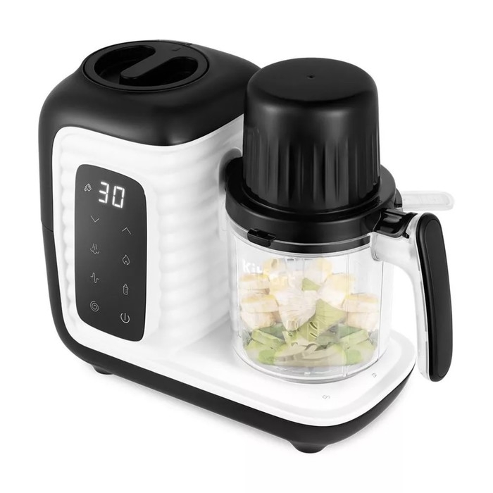 Блендер-пароварка Kitfort KT-2323, стационарный, 430 Вт, 0.45/0.3/0.2 л, чёрно-белый Блендер-пароварка Kitfort KT-2323, стационарный, 430 Вт, 0.45/0.3/0.2 л, чёрно-белый