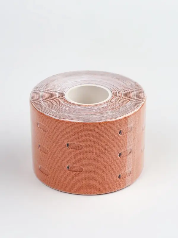 Кинезио - тейп, с перфорацией, 5 см &times; 5 м, бежевый