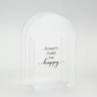 Ваза для цветов Flowers, акрил, 14&times;20&times;5.5 см