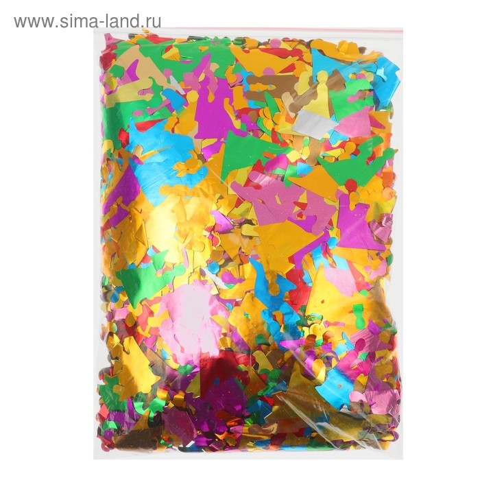Наполнитель для шара «Конфетти молодожены» 3.5 см, фольга, МИКС 500 г Наполнитель для шара «Конфетти молодожены» 3.5 см, фольга, МИКС 500 г