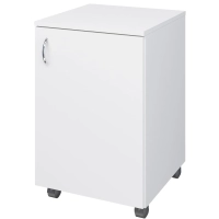 Тумба MEG_медицинская, 1 отделение, полка, ЛДСП ТМ (код МД-103.00) белый