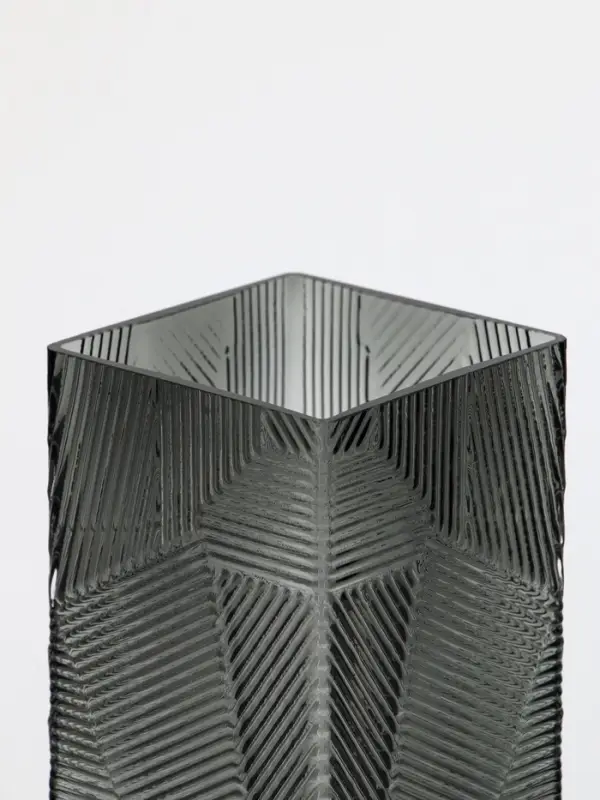 Ваза стекло настольная Ваза стекло настольная "Джойс" 30х10 см, серый