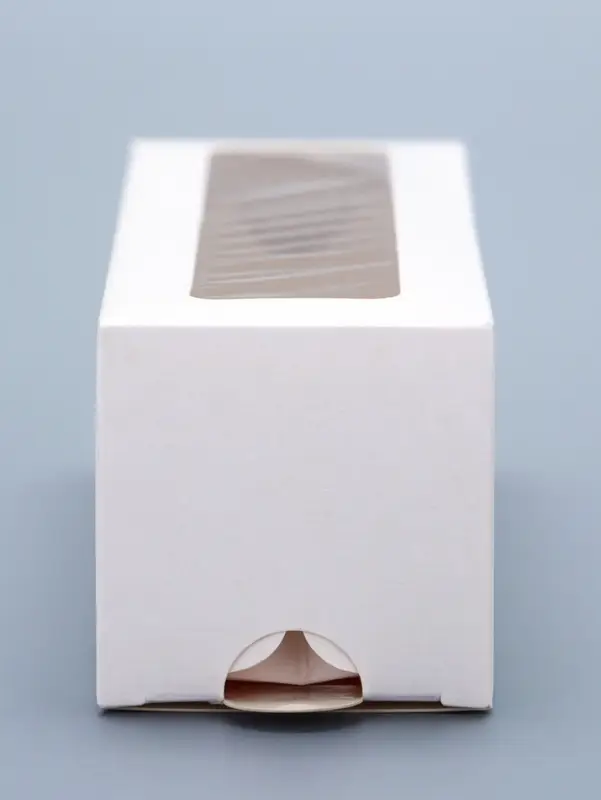 Коробка кондитерская для макарун, с ложементом, белая 18&times;5.5&times;5.5 см