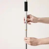 VETTA Окномойка с телескопической ручкой 111см, с резин.держателем, серая, арт.KFC010