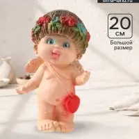 Фигура гипс &laquo;Ангел стесняшка&raquo;, 9&times;8&times;20 см, цветной