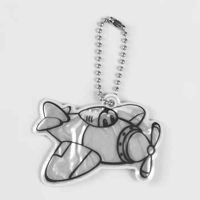 Светоотражающий элемент «Самолёт», двусторонний, 6×5.5 см, МИКС Светоотражающий элемент «Самолёт», двусторонний, 6×5.5 см, МИКС