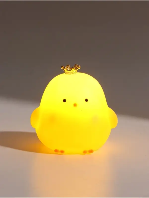Ночник антистресс "Цыплёнок в короне" LED 3хAG10 5,7х5,7х6,6 см