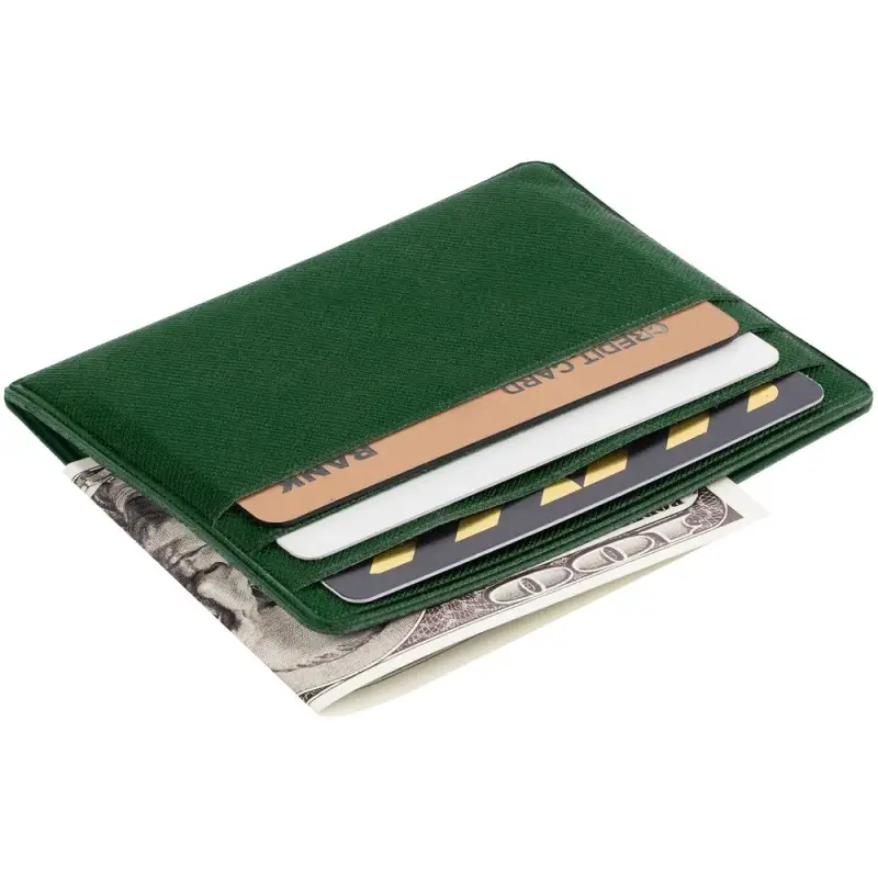 Чехол для карточек Devon, темно- зеленый Чехол для карточек Devon, темно- зеленый