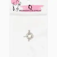 Застежка-карабин "Штурвал", 13 мм, цвет серебро