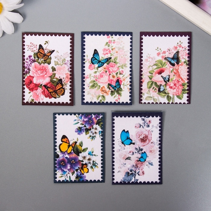 Набор открыток с семенами  Набор открыток с семенами "Вырасти сам" "Бабочки" 5*7см