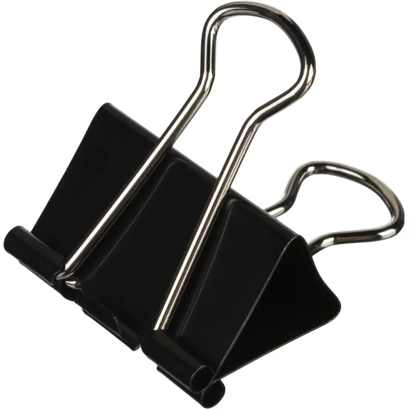 Зажимы для бумаг 41мм 12шт./уп. Комус, в картонной коробке