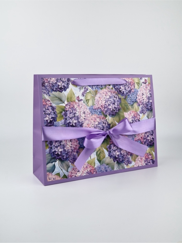 Пакет ламинированный с лентой «Цветы», L 40 × 11,5 × 31 см Пакет ламинированный с лентой «Цветы», L 40 × 11,5 × 31 см