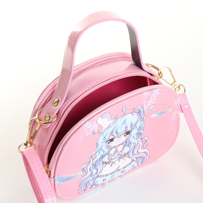 Сумка детская для девочки на молнии «Выбражулька», цвет розовый