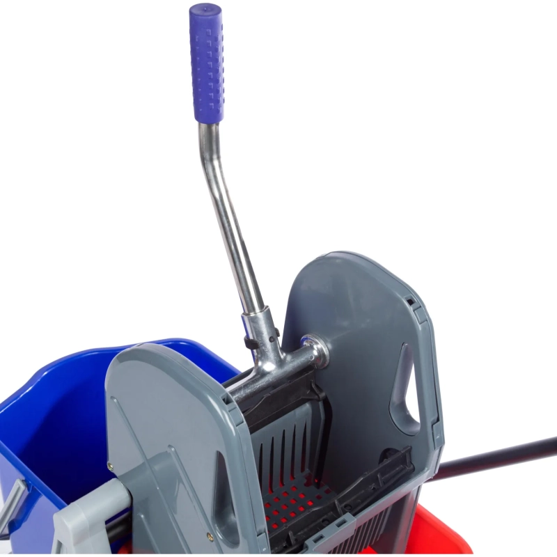 Тележка уборочная с отжимным прессом 71x42x93см 2х17л AF08076