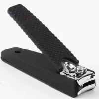 Кусачки книпсер маникюрные, 6.2&times;1.7 см, цвет чёрный, серебристый