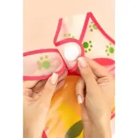 Нагрудник непромокаемый Крошка Я &laquo;Львёнок&raquo; из клеёнки с карманом, на липучке