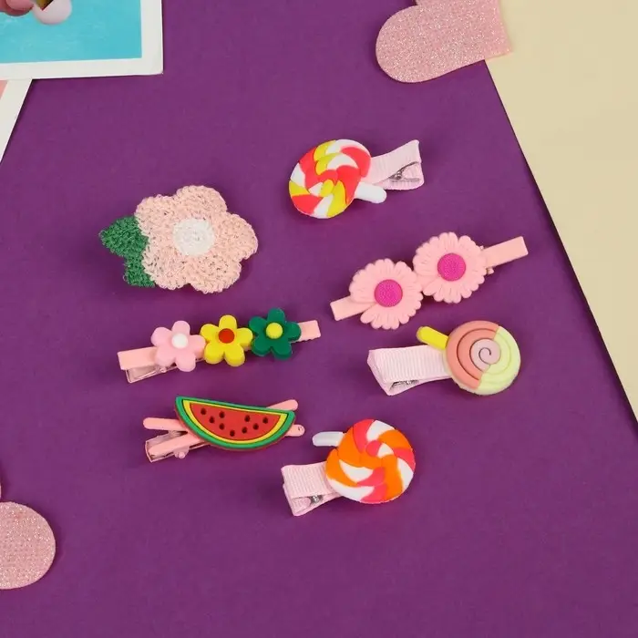 Набор для волос Набор для волос "Маленькие радости" (14 шт) цветок, розовый