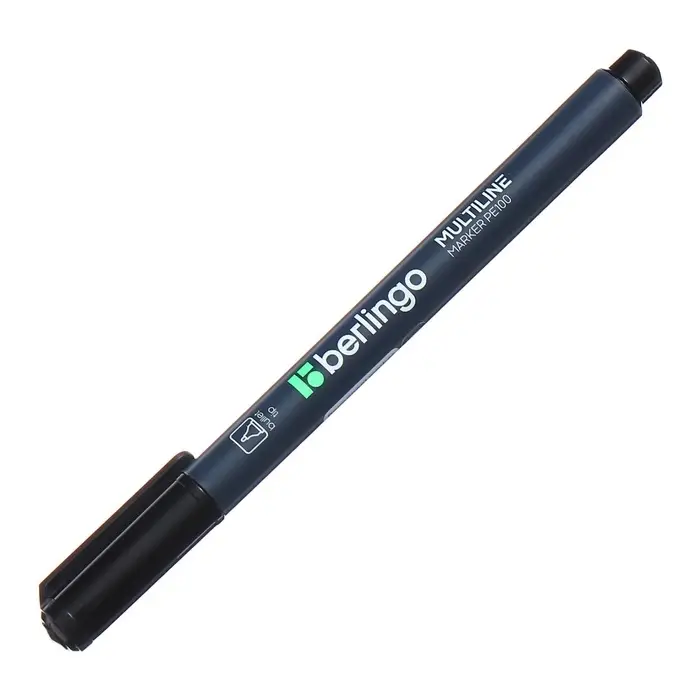 Маркер перманентный Berlingo, чёрный, узел 1.0 мм