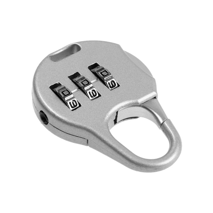 Замок навесной кодовый ТУНДРА ZK006, серый Замок навесной кодовый ТУНДРА ZK006, серый