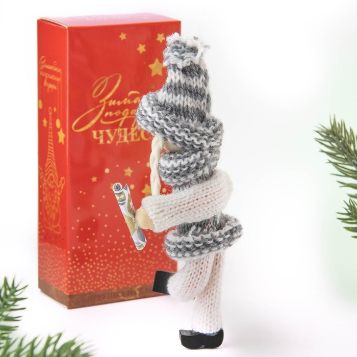 Ёлочная игрушка новогодняя новогодняя «Новый год: Снежных радостей», 14 см х 7 см х 3 см Ёлочная игрушка новогодняя новогодняя «Новый год: Снежных радостей», 14 см х 7 см х 3 см