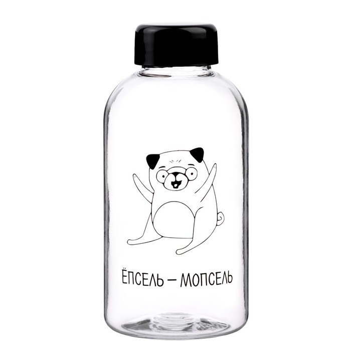 Бутылка для воды, 580 мл,  Бутылка для воды, 580 мл, "Епсель - мопсель"