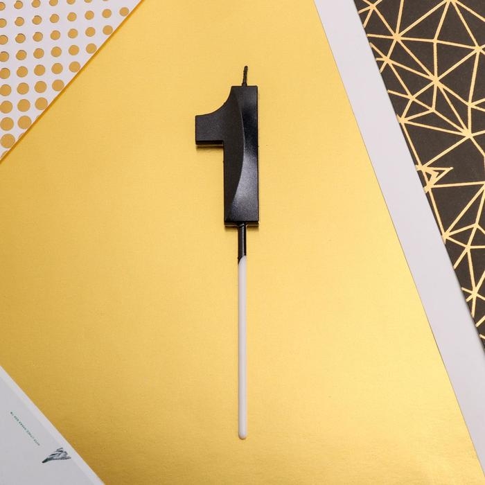 Свеча для торта, цифра «1», 11,5 х 2,3 см Свеча для торта, цифра «1», 11,5 х 2,3 см