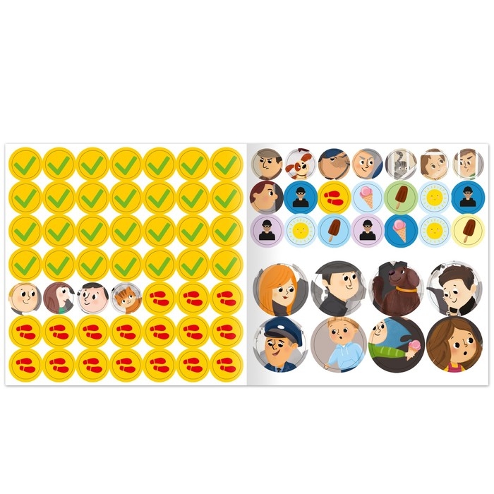 Книга с наклейками «Осторожно: незнакомец!», 16 стр., 78 наклеек Книга с наклейками «Осторожно: незнакомец!», 16 стр., 78 наклеек